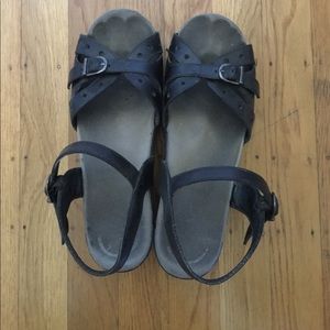 Dansko black leather sandal